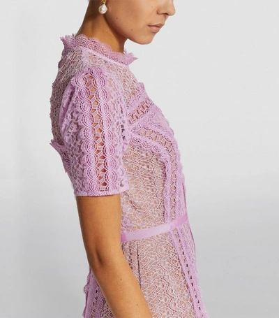 Shop Self-portrait Lace Midi Dress