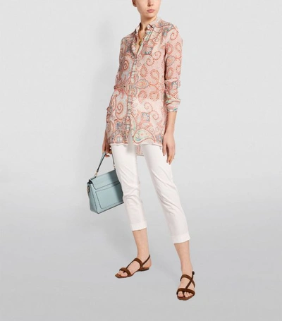 Shop Etro Silk Paisley Crépon Shirt