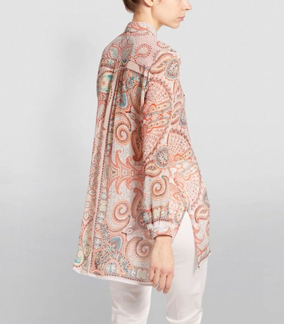 Shop Etro Silk Paisley Crépon Shirt