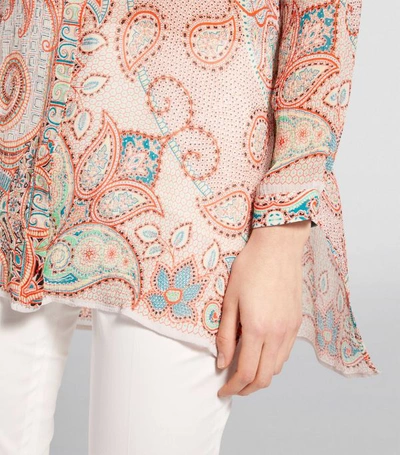 Shop Etro Silk Paisley Crépon Shirt