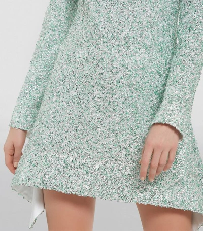 Shop Halpern Sequinned Mini Dress