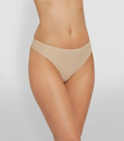 Shop Chantelle Softstretch Thong In Neutral