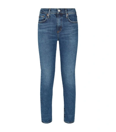 Shop Agolde Toni Mid-rise Slim Jeans