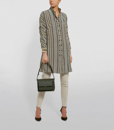 Shop Akris Silk Tweed Print Tunic