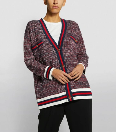 Shop Sandro Stripe-trim Cardigan