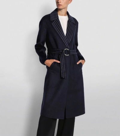 Shop Claudie Pierlot Reversible Wool-rich Coat