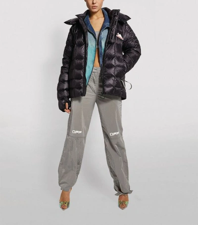 Shop Off-white Hooded Packable Puffer Jacket