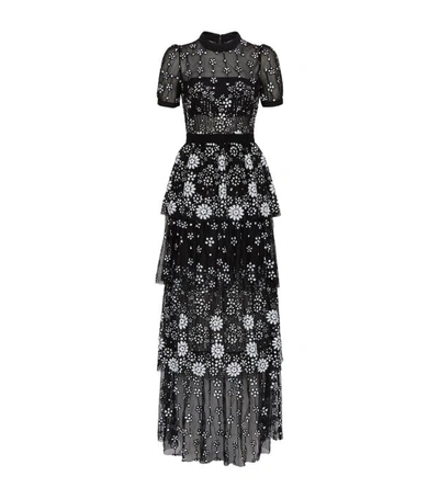 Shop Self-portrait Deco Sequin Maxi Dress