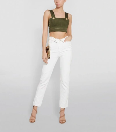 Shop Balmain Knit Crop Top