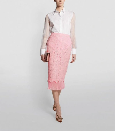 Shop Giorgio Grati Lace Skirt