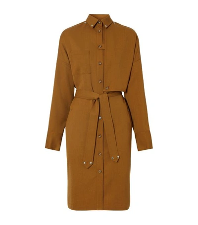 Shop Burberry Belted Shirt Dress