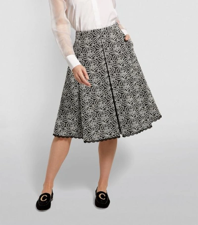 Shop Piazza Sempione Lace Embroidery Skirt