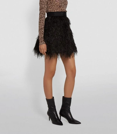 Shop Alice And Olivia Cina Feather Skirt