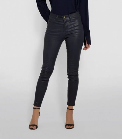 Shop Frame Skinny Leather Trousers