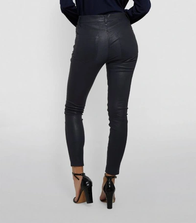 Shop Frame Skinny Leather Trousers