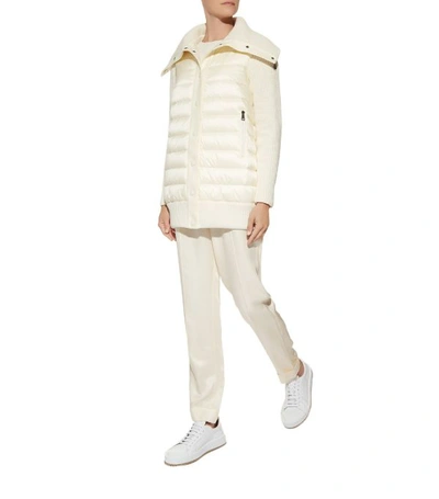 Shop Moncler Down Padded Cardigan