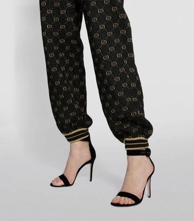 Shop Gucci Lurex Logo Track Trousers
