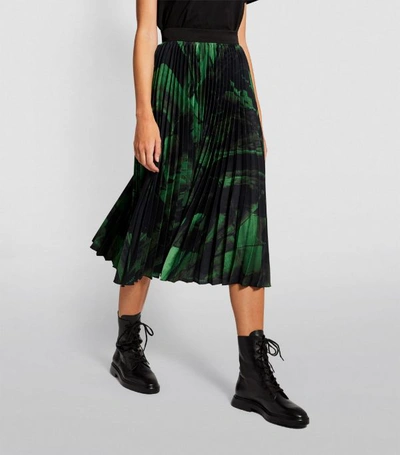 Shop Off-white Brushstroke Pleated Skirt