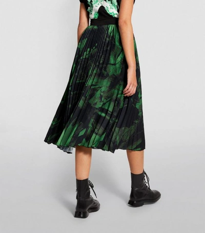 Shop Off-white Brushstroke Pleated Skirt