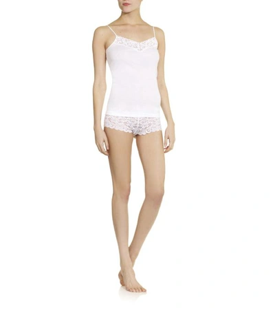 Shop Hanro V-neck Moments Camisole In White