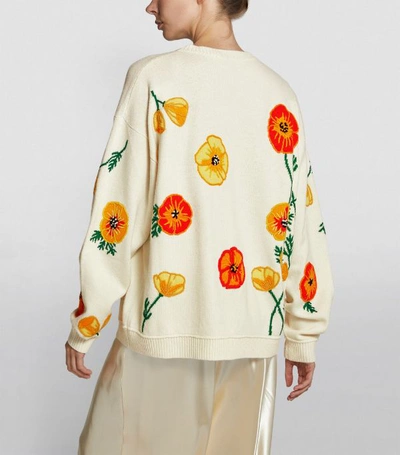 Shop Alanui Poppy Blossom Cashmere Sweater