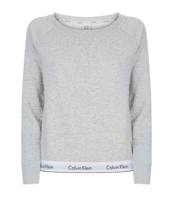 calvin klein black crew neck sweatshirt