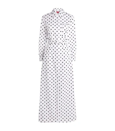 Shop Staud Daisy Polka-dot Print Shirt Dress