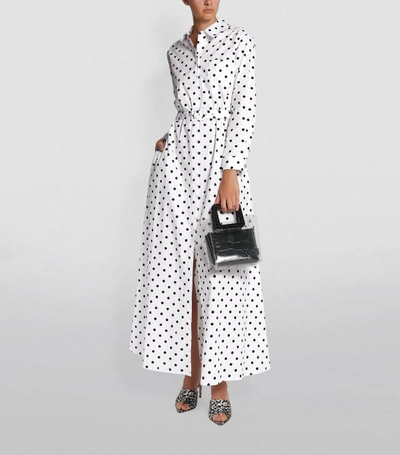 Shop Staud Daisy Polka-dot Print Shirt Dress