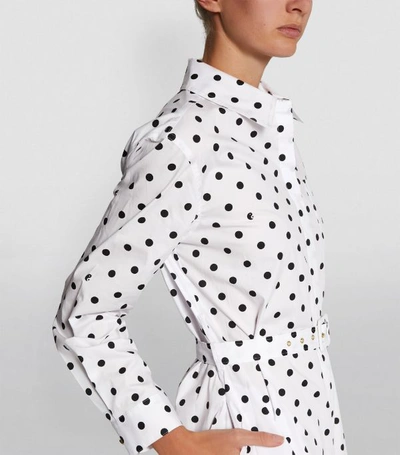 Shop Staud Daisy Polka-dot Print Shirt Dress