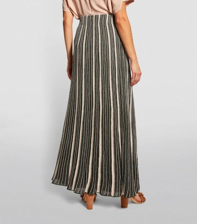 Shop M Missoni Striped Lurex Maxi Skirt