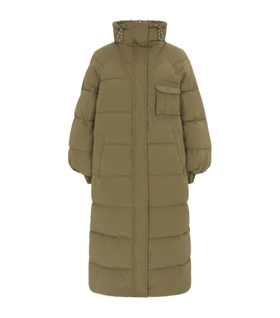 Shop Ganni Longline Puffer Coat