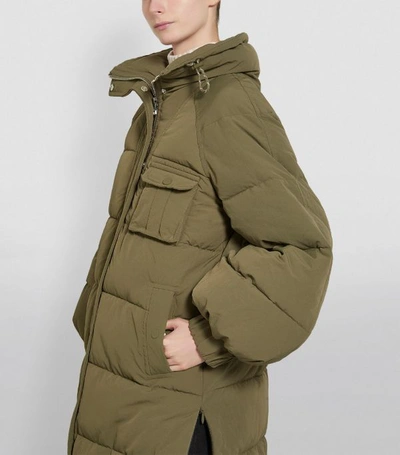 Shop Ganni Longline Puffer Coat