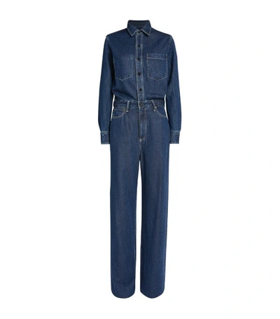 Shop Rag & Bone Willow Denim Jumpsuit