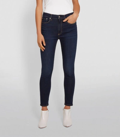 Shop Rag & Bone Nina High-rise Ankle Skinny Jean In Blue