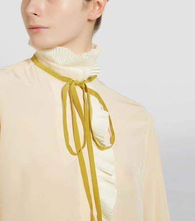 Shop Chloé Silk Ruffle Shirt