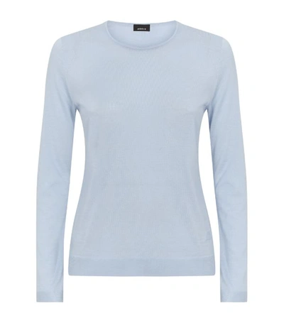 Shop Akris Cashmere-silk Sweater