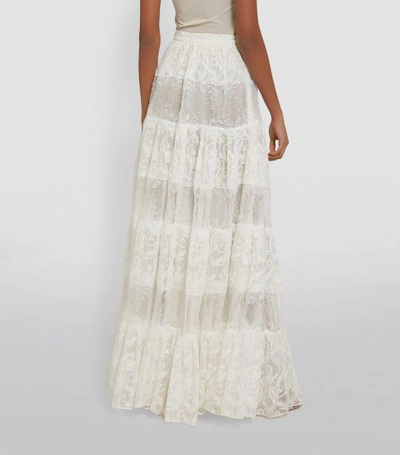 Shop Costarellos Embroidered Maxi Skirt