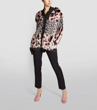 Shop Stella Mccartney Faux Fur Cardigan