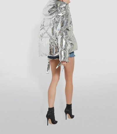 Shop Khrisjoy Metallic Puffer Jacket