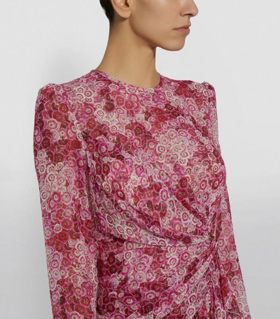Shop Giambattista Valli Silk Floral Mini Dress