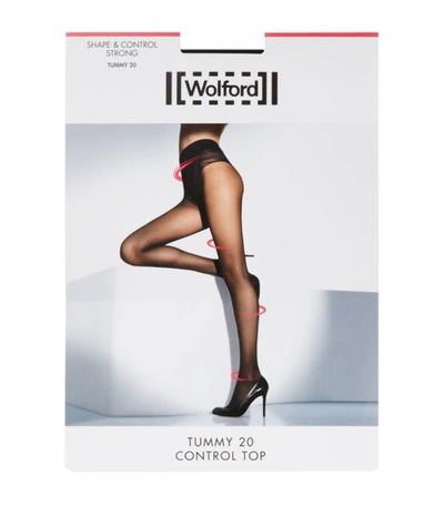 Wolford Tummy 20 Control Top Tights Shape & Control Tights Caramel