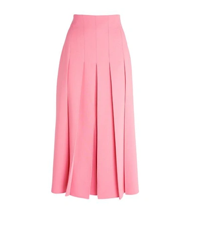 Shop Akris Pleated Midi Skirt