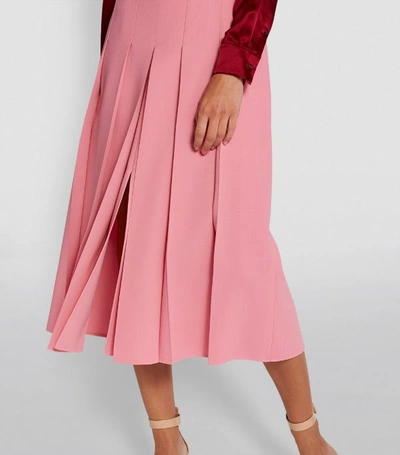 Shop Akris Pleated Midi Skirt