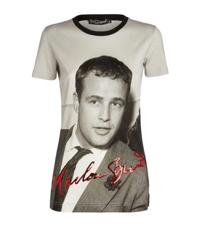 Shop Dolce & Gabbana Marlon Brando T-shirt