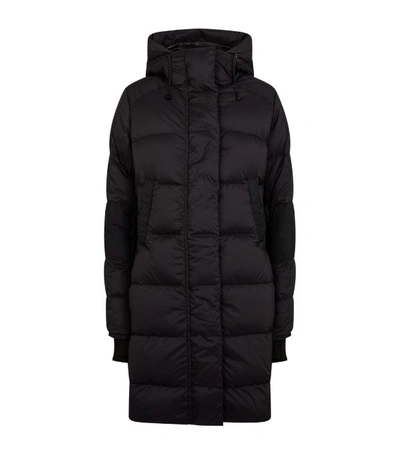 Shop Canada Goose Cg Alliston Non Fur Coat In Black