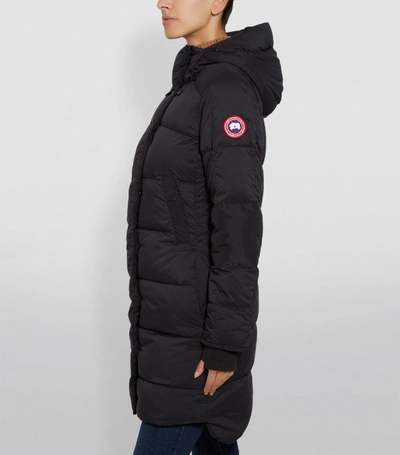 Shop Canada Goose Cg Alliston Non Fur Coat In Black