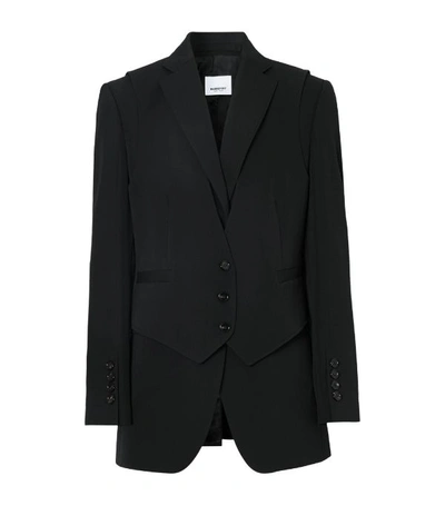 Shop Burberry Tailored Jacket With Waistcoat