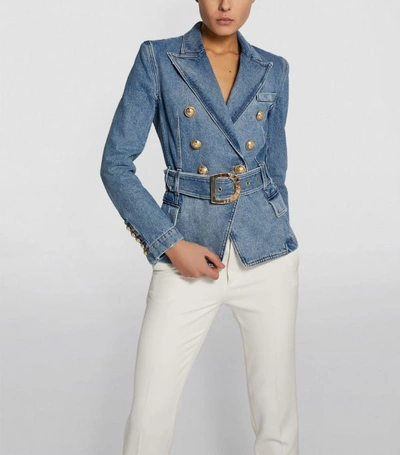 Shop Balmain Vintage Denim Jacket