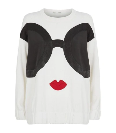 Shop Alice And Olivia Gleeson Stace Face Sweater