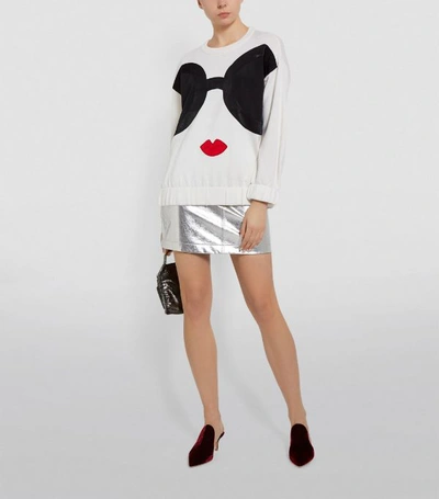 Shop Alice And Olivia Gleeson Stace Face Sweater